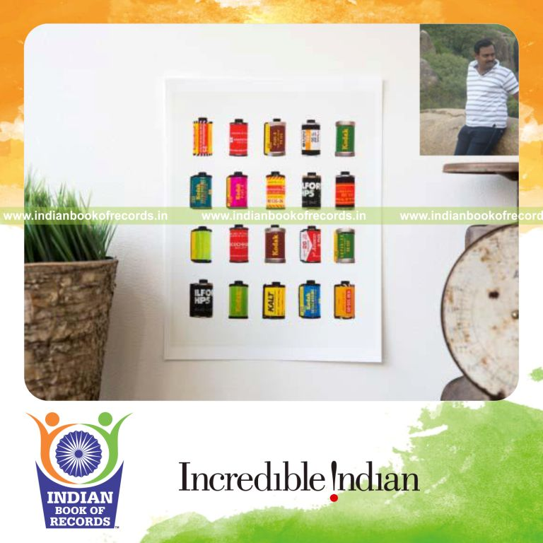 collection of film rolls by individual for Indian Book of Records