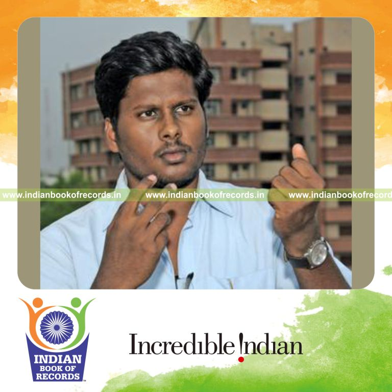 individual cracking finger knuckles repeatedly for Indian Book of Records