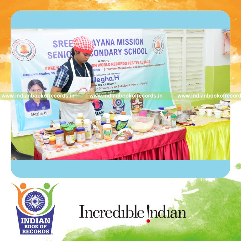 A variety of dishes prepared without fire in a short time featured in Indian Book of Records