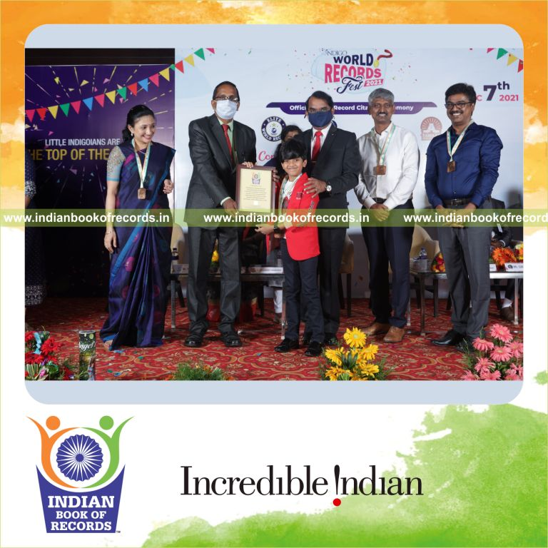 A participant recalling names of inventors by identifying their inventions within a short time for Indian Book of Records
