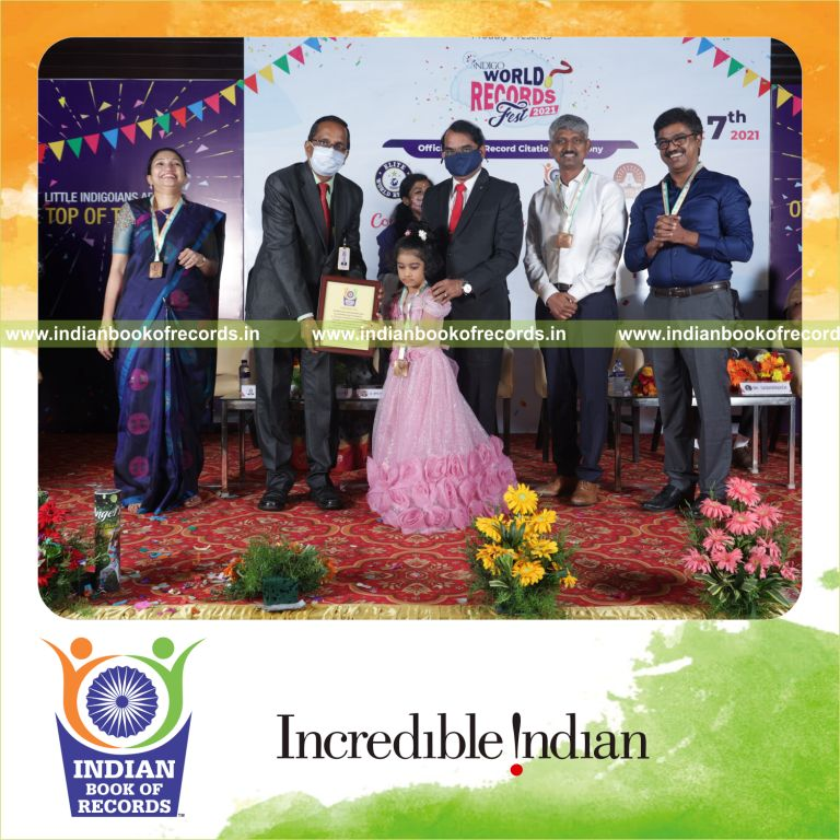 A preschooler identifying multiple marine creatures from flashcards within minutes for Indian Book of Records