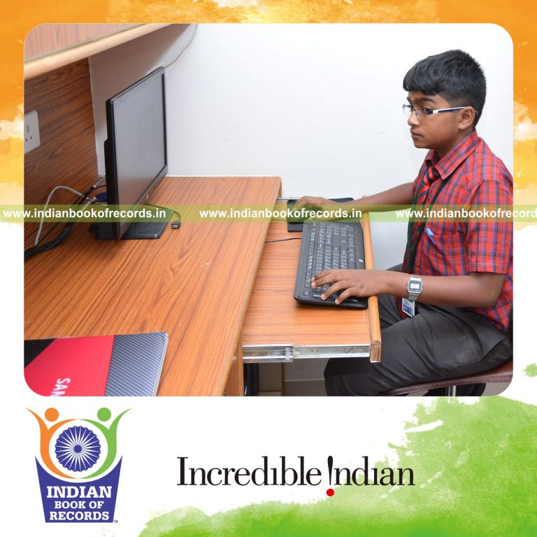 minor male developing multiple mobile applications within 12 hours for Indian Book of Records