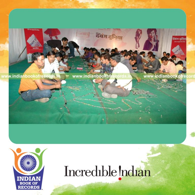 friendship band chain made using multiple bracelets for record in Indian Book of Records
