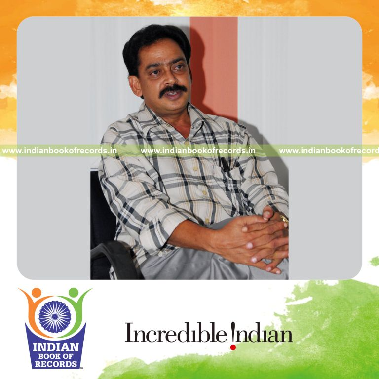 male author writing multiple novels in a specific language for record achievement in Indian Book of Records