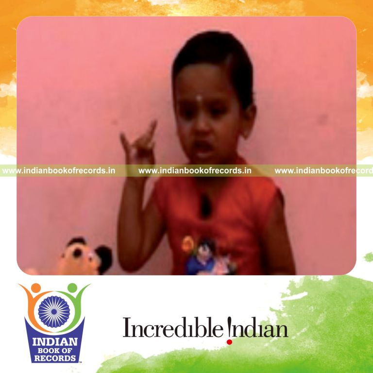 young male performing multiple yoga mudras for record in Indian Book of Records