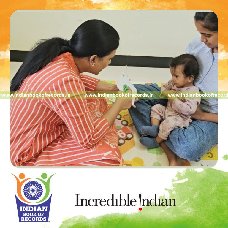 Maximum Objects Identified from Flashcards Using Visual Differences by an Infant in 15 Minutes - Indian Book of Records.