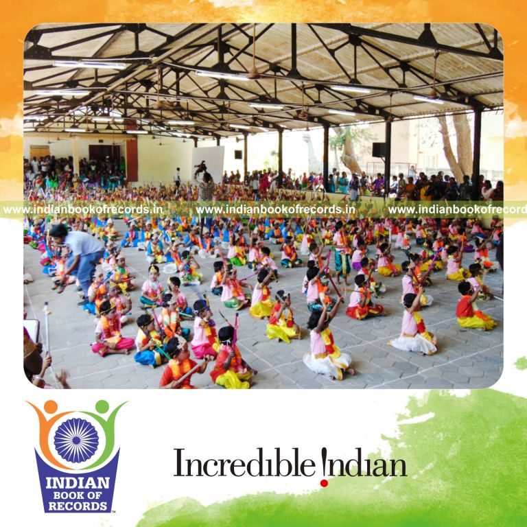 group participants dressed as lord krishna at single venue for Indian Book of Records