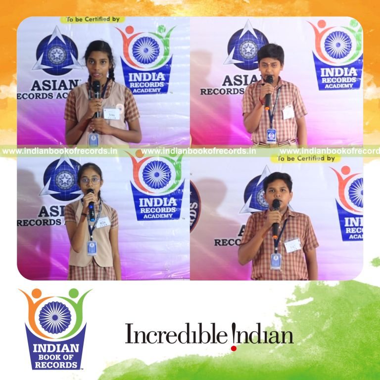 a continuous sequence of people explaining mathematics concepts definitions and formulae one after another for twelve hours at a single location for an record in Indian Book of Records