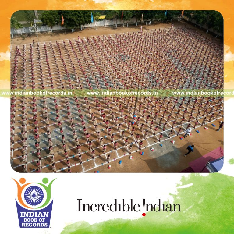 maximum participants performing sports drill simultaneously at multiple locations record in Indian Book of Records