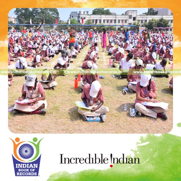 participants writing key concepts definitions and formulae simultaneously for Indian Book of Records