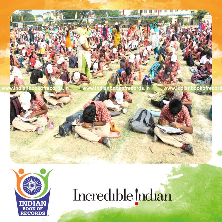 participants writing trigonometric unit circle simultaneously at single venue for Indian Book of Records