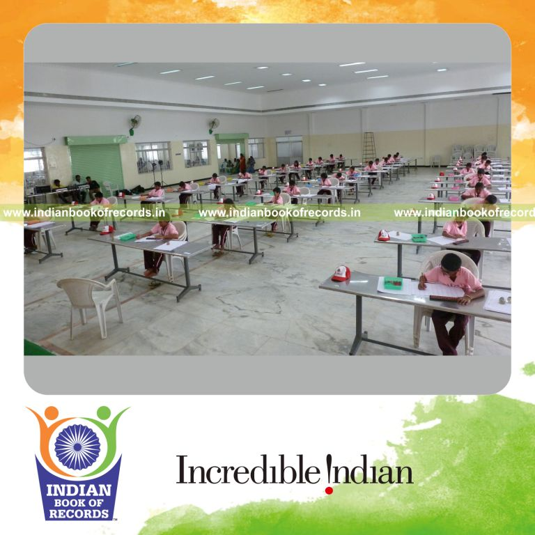 group solving abacus problems simultaneously for Indian Book of Records