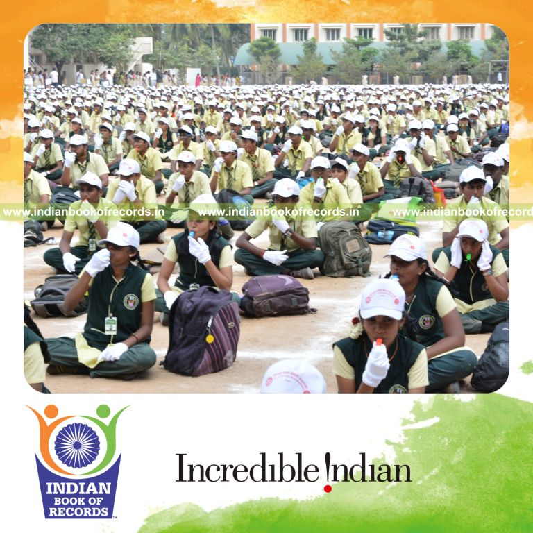group blowing whistles simultaneously at single venue for Indian Book of Records