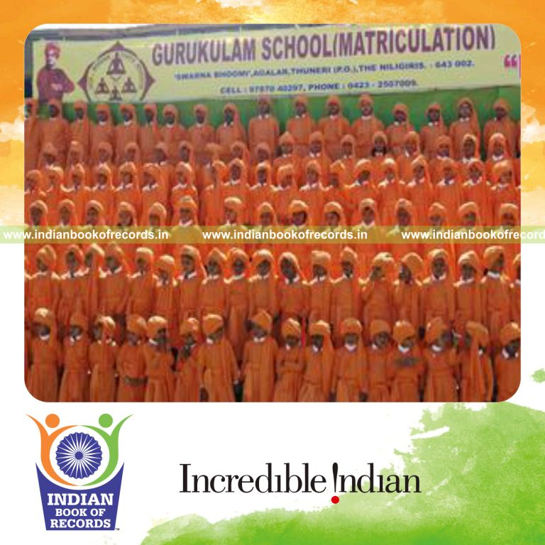 group of people dressed as swami vivekananda simultaneously at single venue for record in Indian Book of Records