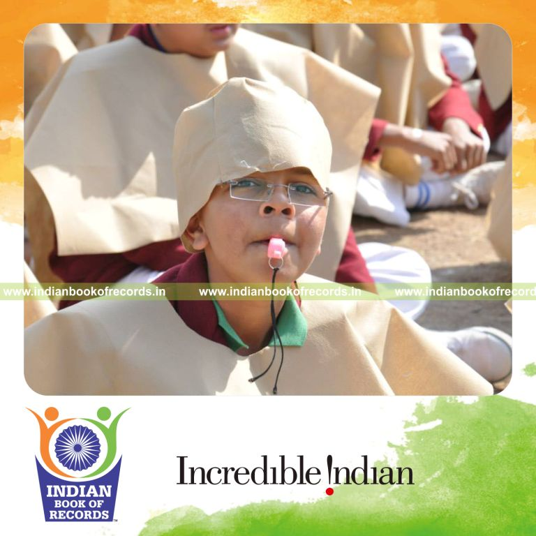 group of participants whistling simultaneously at single venue for Indian Book of Records
