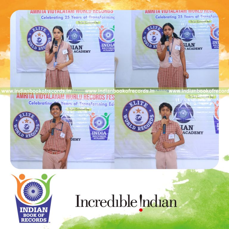 A large group consecutively explaining physics concepts and formulas over extended hours for Indian Book of Records