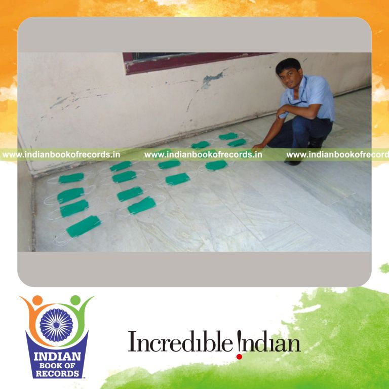 minor male creating pollution masks within three hours for Indian Book of Records