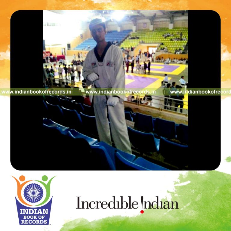 male delivering rapid punches within 15 seconds for Indian Book of Records