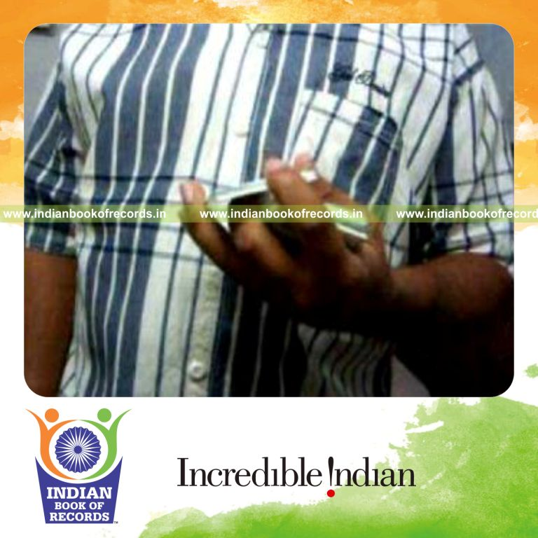 individual performing revolution 2 and sabers chenka combo in 30 seconds for record in Indian Book of Records
