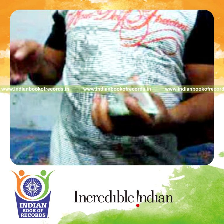 individual performing maximum sabers three pack aerial thumb cuts in 30 seconds for record in Indian Book of Records