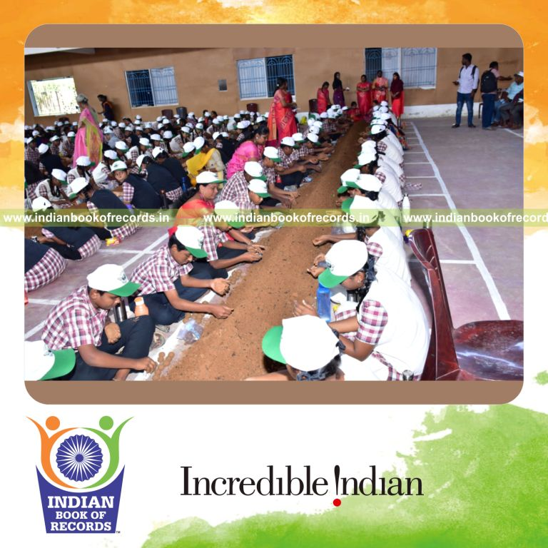 team making maximum seed balls in 72 hours for record in Indian Book of Records