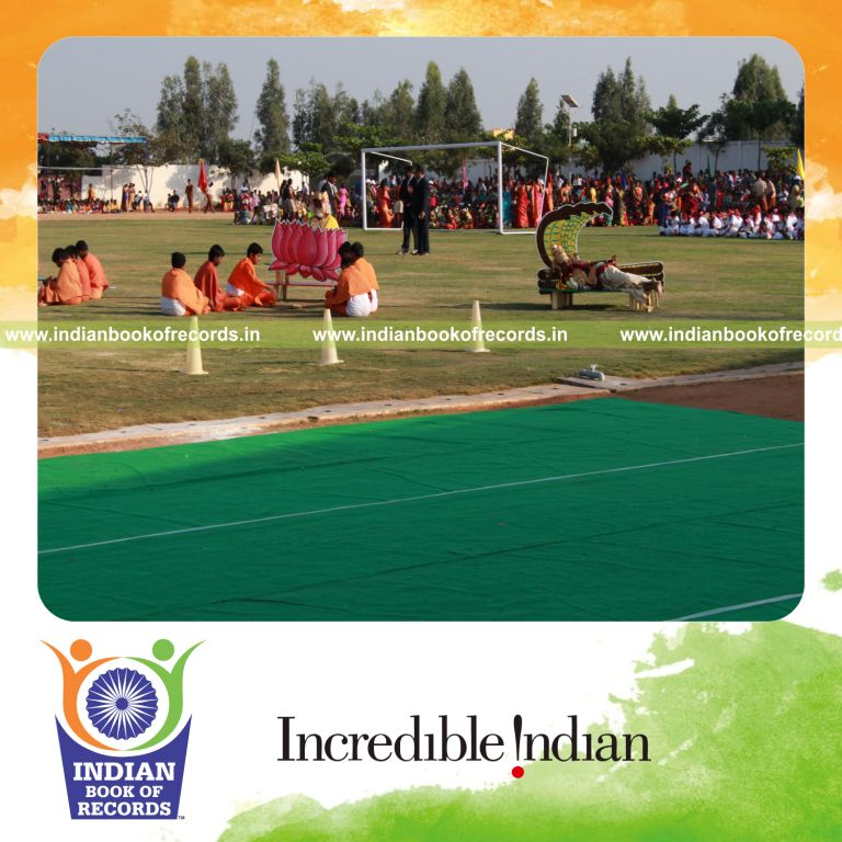 students performing drama event for Indian Book of Records