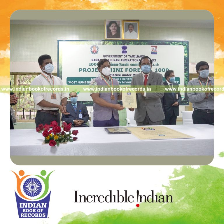 team planting maximum trees using miyawaki method at multiple locations for record in Indian Book of Records