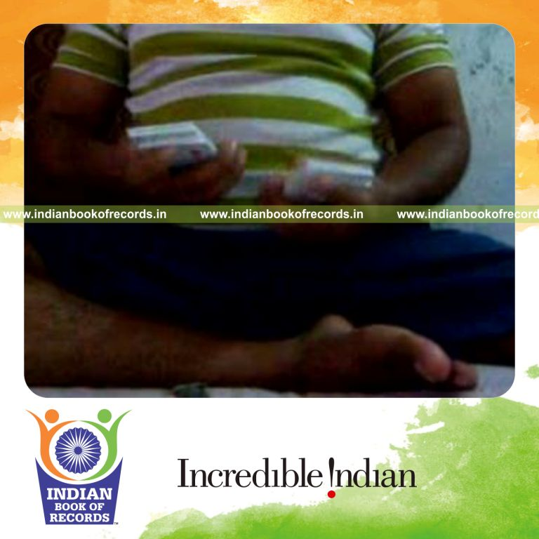individual performing maximum two handed charlier cuts in 30 seconds for record in Indian Book of Records