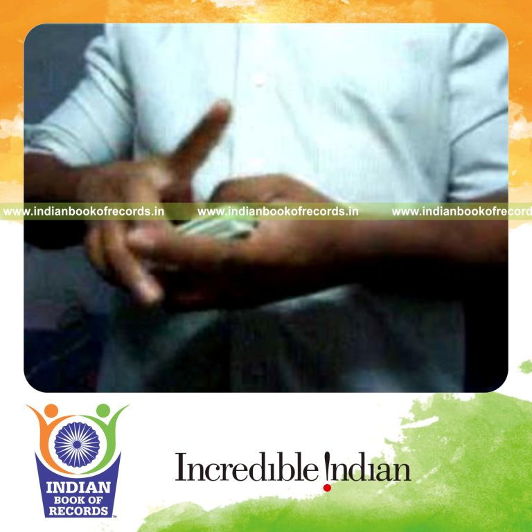 individual performing maximum two packet forward rotations in 30 seconds for record in Indian Book of Records