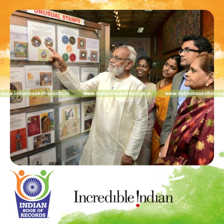 collection of unusual stamps by individual for Indian Book of Records