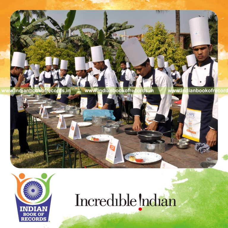 multiple varieties of omelettes cooked within ten minutes for record in Indian Book of Records