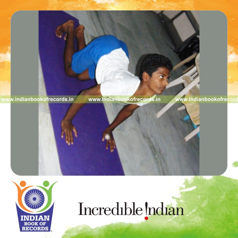 minor male performing multiple yogasanas continuously for Indian Book of Records