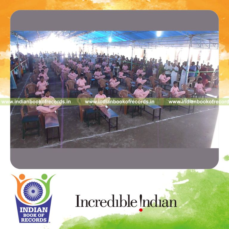 group performing yogasanas continuously for four hours for Indian Book of Records