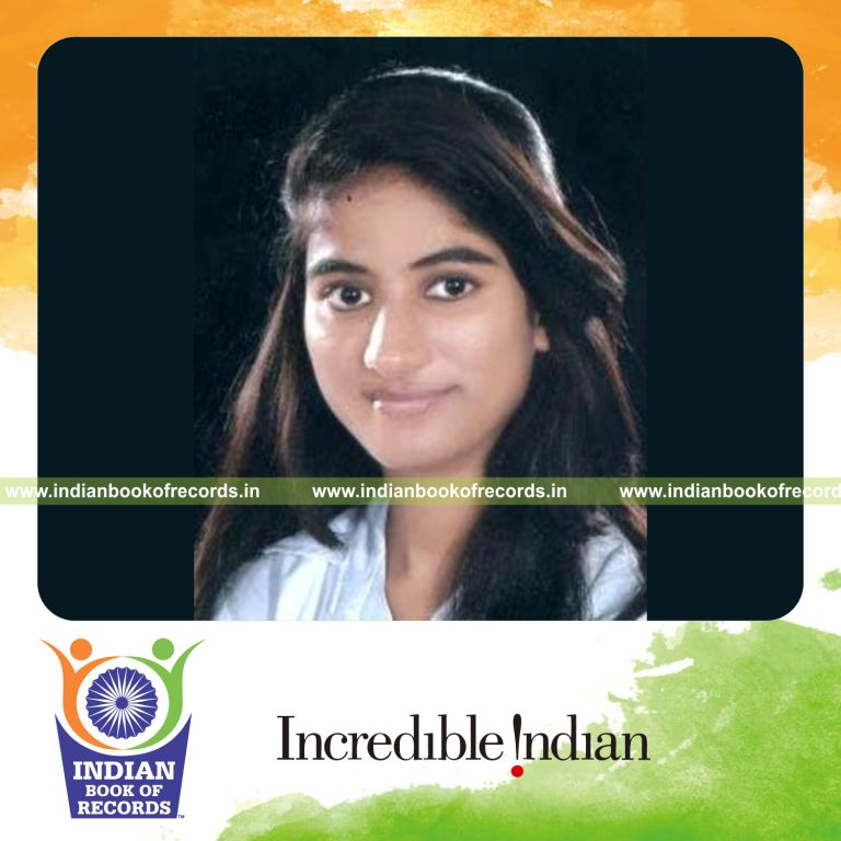 individual female memorizing 100 digit numbers quickly for Indian Book of Records