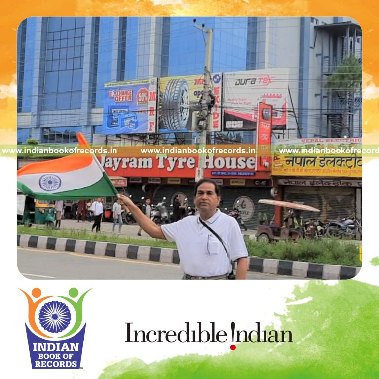 Individual traveling extensively across regions and countries recognized by Indian Book of Records