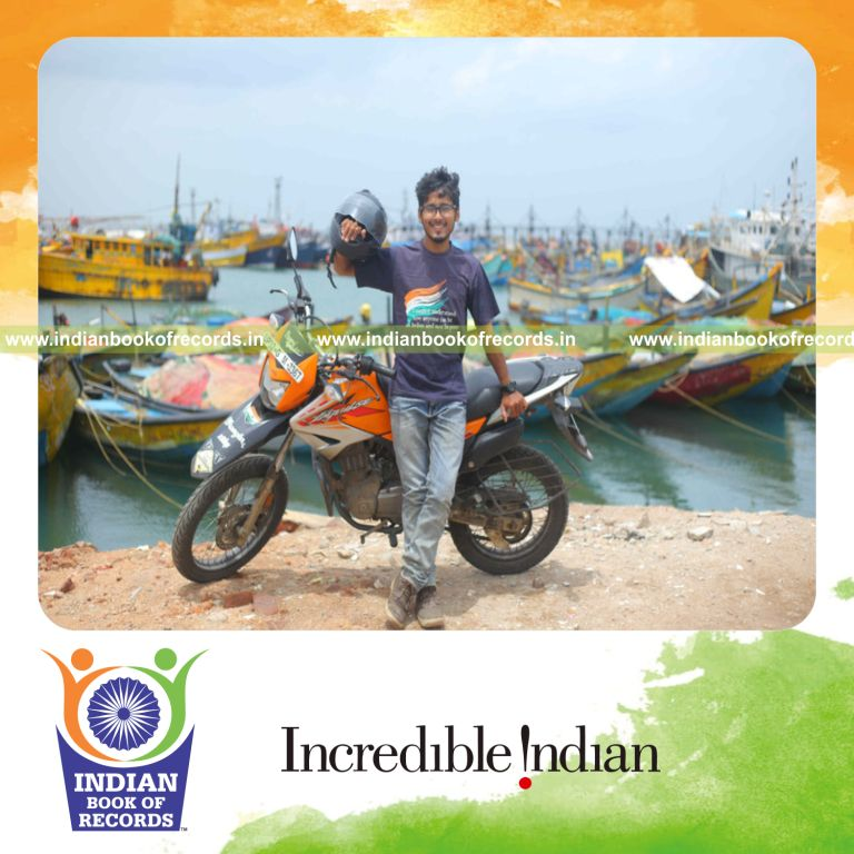 longest motorcycle journey within a single country for Indian Book of Records