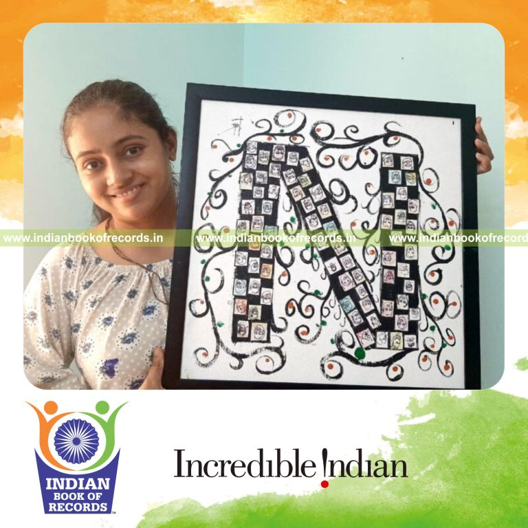 Detailed miniature artworks of Narendra Modi created using a ballpoint pen and showcased for a record recognized by Indian Book of Records