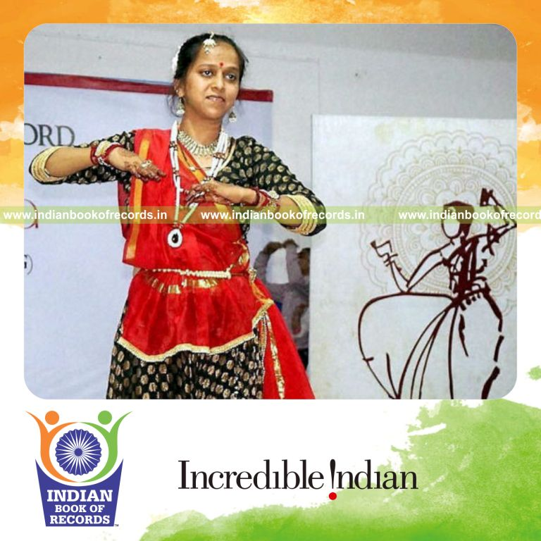 female performing longest non stop dance marathon for Indian Book of Records