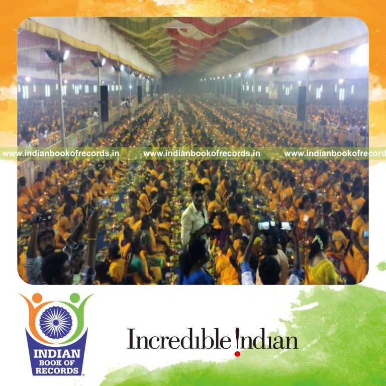 maximum number of oil lamps lit simultaneously for Indian Book of Records