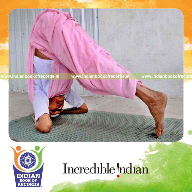 oldest female yoga instructor recognized for Indian Book of Records