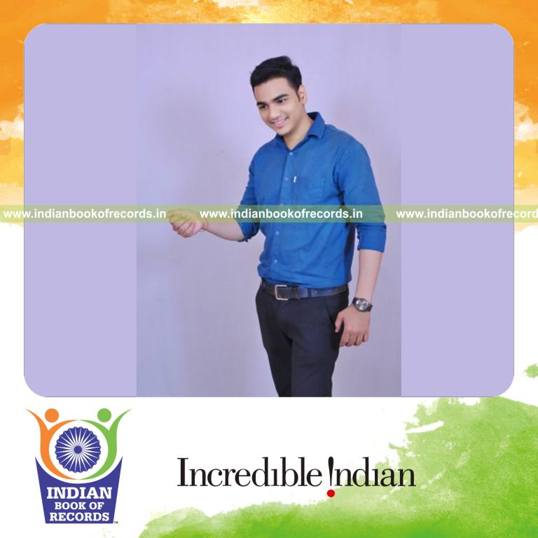 Individual performing rapid one-hand claps within one minute recognized by Indian Book of Records