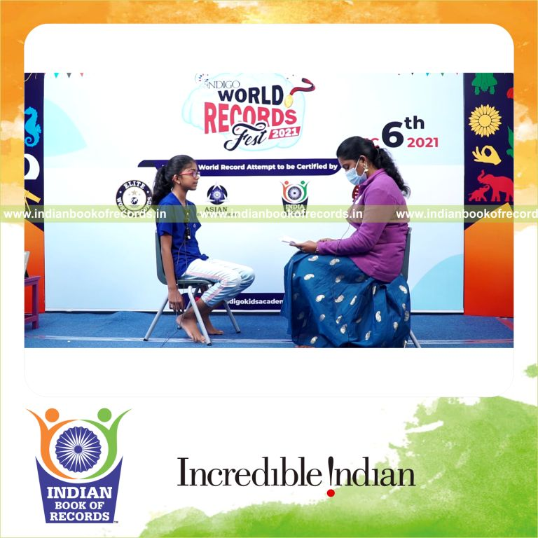 Quick responses to astronomy-related questions demonstrated in a timed session recognized by Indian Book of Records