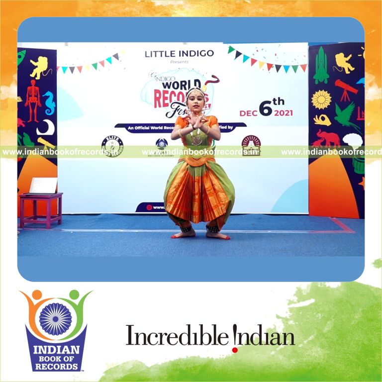 Fast-paced display of classical dance gestures and hand movements recognized by Indian Book of Records