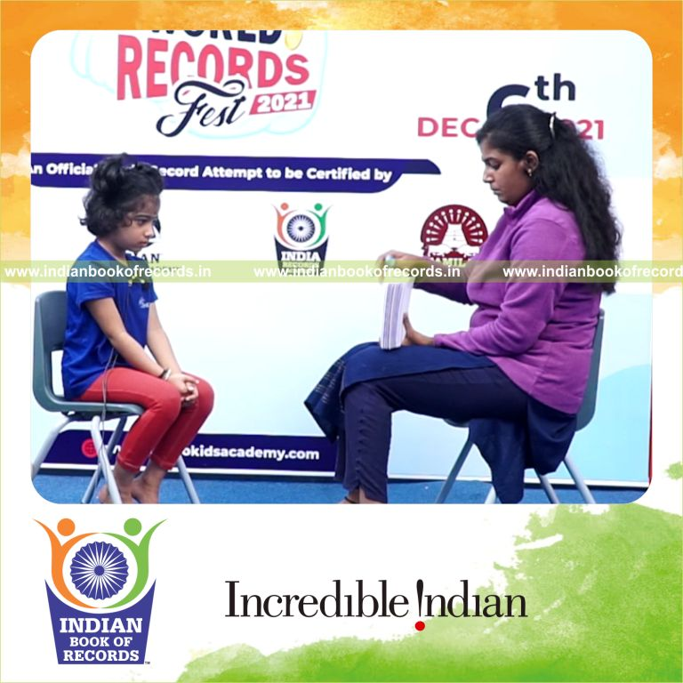 Quick recognition of sea creatures using flashcards by a young participant featured in Indian Book of Records