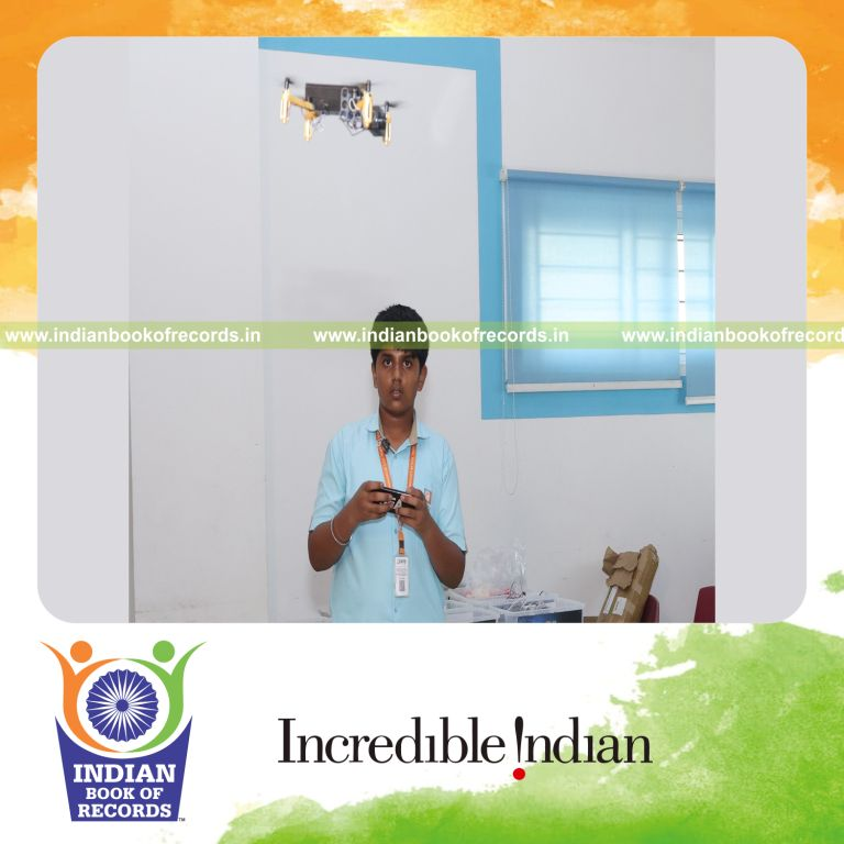 Young boy assembling several robotic models over an extended session recognized by Indian Book of Records