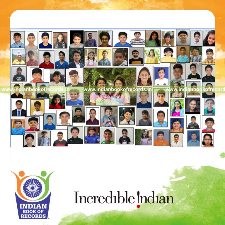 Participants solving 3x3x3 Rubik’s cubes simultaneously during a virtual event recognized by Indian Book of Records