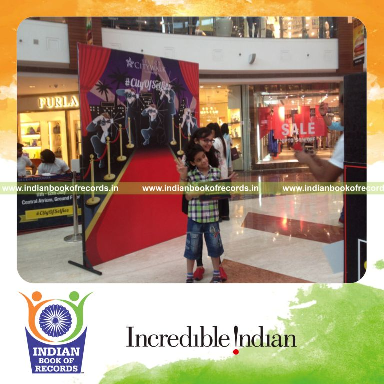 maximum selfies taken in one day for Indian Book of Records