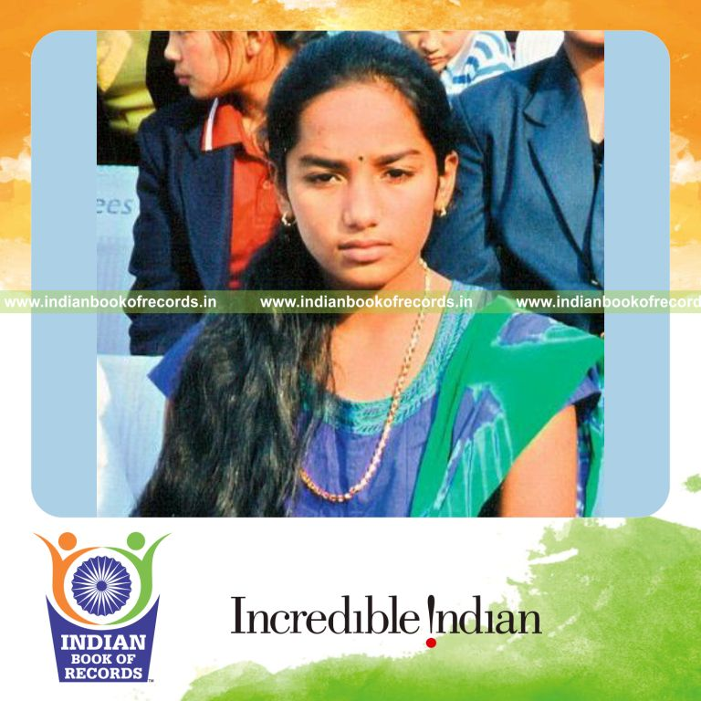 young female solving mathematical problems quickly for record in Indian Book of Records