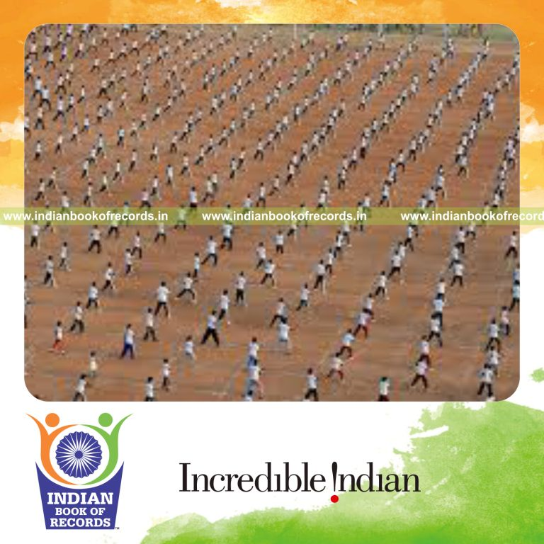 participants performing silambam simultaneously at single venue for Indian Book of Records
