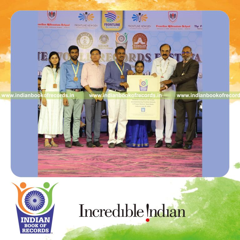 Multiple books released at the same time during a record-setting event recognized by the Indian Book of Records